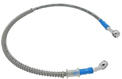 LE LEFOSSI Motorcycle Braided Hydraulic Brake Oil Hose Line Pipe Cable Compatible with ATV Scooter Pit Dirt Bike Enduro Motocross Street Sport Racing Bikes，Stainless Steel，10mm Banjo Ends - 850mm