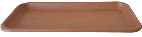 Siena Garden Untersetzer 77 x 36,5 x 4,3 cm, Terracotta Pflanzkasten 80 x 39 cm