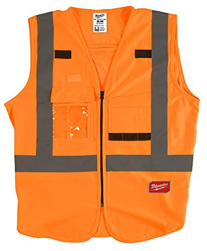 Milwauke 4932471893 WARNSCHUTZWESTE, Orange, L