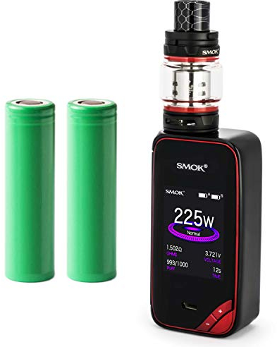 Smok X-Priv Kit inkl. TFV12 Prince (8ml) 5000 mAh E-Zigaretten-Set E-Zigarette Starterset (nikotinfrei) (schwarz-rot)