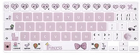 WYGCH Silicone Magic Keyboard Cover Skin for iPad Pro 11 Inch Magic Keyboard(4nd Generation),for iPad Pro 11 Keyboard Protector Accessories-Pink Princess