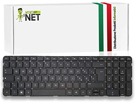 NewNet Keyboards - Tastiera Italiana Compatibile con Notebook HP Pavilion Envy DV6-7200SL DV6-7280EF DV6-7280SF DV6-7280SL DV6-7290EF DV6-7290SF DV6-7291SF Senza Frame