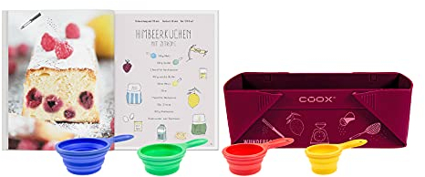 coox Kinder-Backset, Backen mit Kindern – ganz ohne Wiegen, Backspaß für Groß und Klein, Silikon BPA-frei, hervorragende Qualität