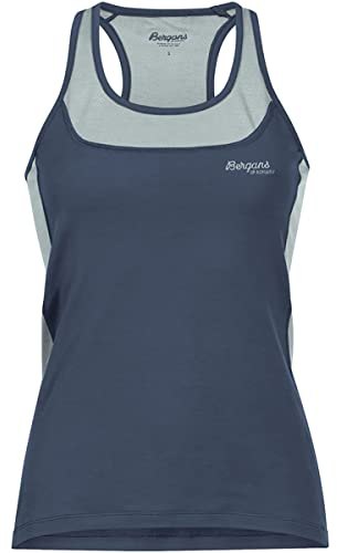 Bergans Cecilie Active Wool Singlet - Orion Blue/Misty Forest - S