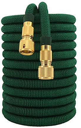 Magic Expandable Garden Hose Flexible Garden Hose High Pressure Hose Car Wash For Garden Watering Supplies dark green 50ft-15m