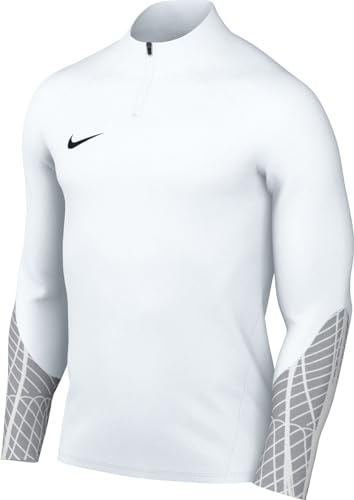 NIKE DR2294-100 M NK DF STRK23 DRIL TOP Sweatshirt Men's WHITE/WOLF GREY/WHITE/(BLACK) Size M