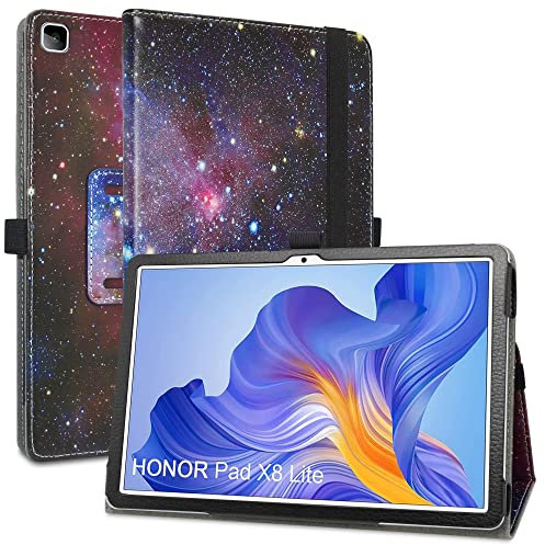 MAMA MOUTH Compatible con Honor Pad X8 Funda,Soporte Cuero con Slim PU Funda Caso Case para 10.1 Honor Pad X8 / X8 Lite Tableta(Not fit Honor Pad 8),Galaxy
