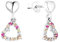 Amor Ohrhänger 925 Sterling Silber Mädchen Kinder Ohrschmuck, mit Zirkonia synth., 1,4 cm, Silber, Herz, Kommt in Schmuck Geschenk Box, 2021291
