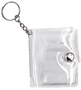 VOANZO 4PCS Mini Album Photo Mini Scrapbook Porte-clés avec 20 Poches pour Photo 2 Pouces