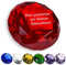 Deko Diamant aus Glas in Rot mit individueller Wunschtext Gravur - als Briefbeschwerer geeignet - ideal zum Geburtstag und Weihnachten - die Deko-Idee für das Wohnzimmer - für Frauen und Männer