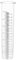 POPETPOP Pluviomètre 7 Pouces Verre Pluviomètre Extérieur Pluviomètre Remplacement Tube Transparent Jauge De Mesure De Pluie pour Jardin Yard