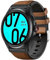Blueshaweu Bracelet Compatible Tic-Watch Pro 5 Smartwatch,Bracelet Connectée en Cuir et Silicone Meex pour Homme et Femme Compatible avec Tic-Watch Pro 5 Smartwatch (Marron)