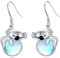 Pendientes Vadmans Koala Pendientes Colgantes Koala De Plata De Ley Regalo De Joyería para Mujer