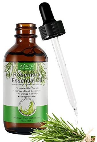 Rosmarinöl haare- 60ML Rosmarinöl Stimuliert Haarwachstum - Haaröl bei Haarausfall - 100% naturreines Rosmarin Öl - Rosmarinöl Haare