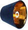 UPKOCH Abat-Jour Rond En Velours Bleu Avec Doublure DoréE, IdéAl Pour Lampe De Chevet, Lampadaire Ou Lampe Murale, DéCoration ÉLéGante Pour Salon Et Chambre