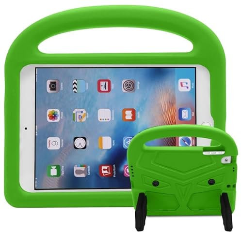 Schutzhülle Tablet-Hülle kompatibel mit Kindern, kompatibel mit iPad Air/iPad 5 Hülle – robuste, leichte, stoßfeste EVA-Schutzhülle mit Griff und Standfunktion Hüllenabdeckung ( Color : Green )