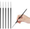 QOCUILC Pinceaux en Silicone, Paquet de 5 pinceaux en Silicone Flexibles pour stylos de Coiffure, pinceaux pour Sculpture, Peinture, Nail Art