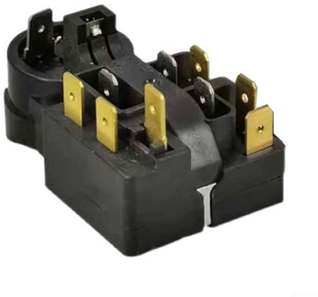 Refrigerator Starter Compressor Overload Protector Start Relay QP3-12A, Integrated Relay Overload Protector Freezer Replacement Parts(1PCS)