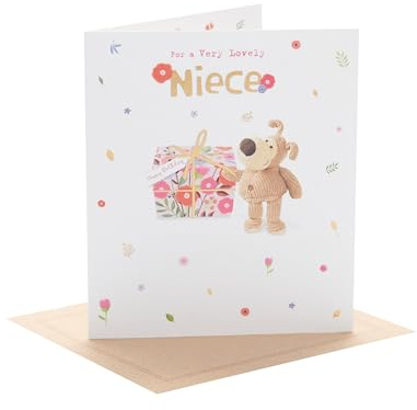 Boofle | Birthday Card for Niece | Cute Design | With Envelope | Happy Birthday Gifts | Greeting Card | Her/Girls/Women | 165 x 190 mm