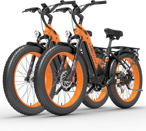 LANKELEISI MG600 Plus E-Bike Herren 26 Zoll Elektrofahrrad mit 48V 20Ah Akku, 150KM Reichweite - 4.0 Zoll Reifen 7-Gang Fatbike für Trail, Strand & Schnee
