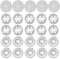 25 Pcs Hitzeschutzplatte Hitzeschild Reparatursatz für Auto, 30mm Klemmscheiben Hitzeschutzblech, 52mm Reparaturbleche，Hitzeschutzblech Reparatursatz Kompatibel mit Die Meisten Autos