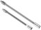 sourcing map 1/4 Drive Flexible Extension Bar Set 6 8 Chrome Vanadium Steel Extra Long Square Socket Extension Bar Drive Socket Driver Handle for Loosening and Tightening Silver 2pcs
