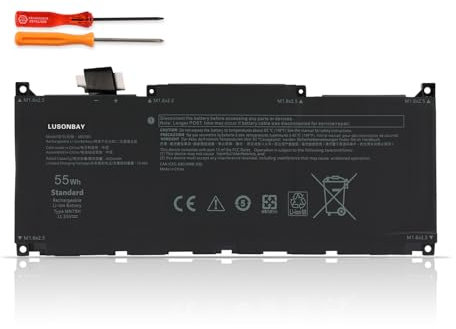 LUSONBAY MN79H - Batteria per computer portatile compatibile con Dell XPS 13 Plus 9320 i5 93204K 9320-7523BLK-PUS 9320-7585SLV-PUS 0J7H5M J7H5M 11,55V 4524mAh/55Wh
