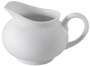 Saucière avec couvercle Saucière en céramique blanche for sauces, vinaigrettes Saucière de Thanksgiving(340ml)