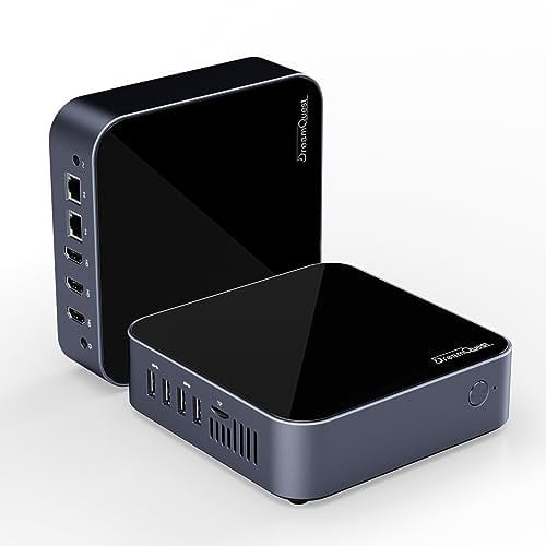 DreamQuest Mini PC Intel Alder Lake N95(bis 3,4 GHz) 16 GB RAM 512 GB M.2 SSD,Mini Desktop Computer USB3.2/BT5.0/WiFi 5/4k HDMI Geeignet für Geschäftsbüro