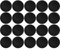 cyclingcolors 20x Abdeckkappen für Torx T25 Schrauben Schraubenabdeckung Schraubenkappen Zierkappen Kunststoff, Schwarz (Černá)