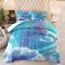 Duvet Blau Lila Bedruckte Schlafdecke Ganzjahres Bettdecke Winter Aesthetic Komfort Bett Decke Maschinen Waschbar