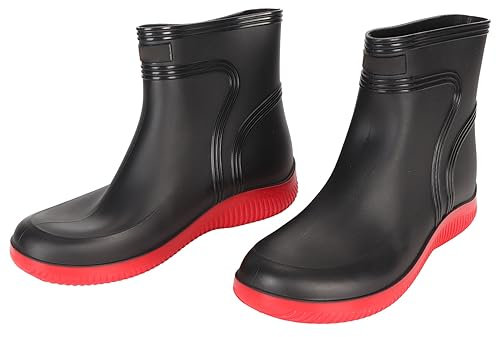 Mavaol Stivali a metà polpaccio impermeabili, suola antiscivolo, comodi, traspiranti, calzature da esterno per tutte le stagioni per pesca, caccia, giardinaggio, lavaggio auto