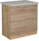 Vicco Meuble Bas sous-évier R-Line, Sonoma, 80cm PT Marbre