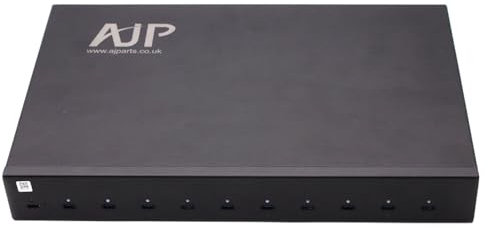 AJPARTS UK 1000W 10-Port USB C Charging Station with LED Strip Port – 100W TYPE C Fast Charger for ASUS ROG Phone 8 Pro, for Xiaomi Black Shark 6 Pro – Smart App Control UK Plug 5V LED Sync