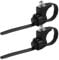 Krmoau Fork clamp, Side Screw mounting Adapter for Fork Mount, Height-Adjustable Rear Wheel Carrier, mounting Accessories with Front Rings for Men and Women