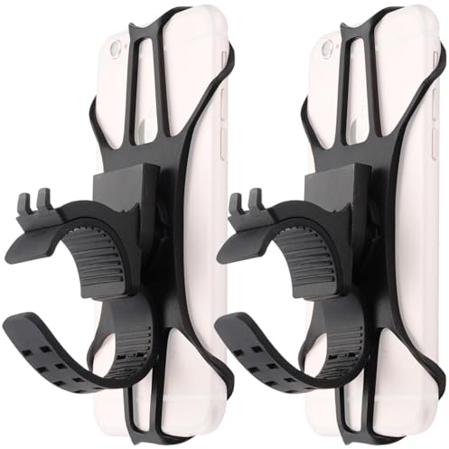 PEARL Sports Handyhalterung-Armband: 2er-Set 3in1-Handyhalterung für Handgelenk, Oberarm und Fahrrad (Fahrradlenker, Joggen)