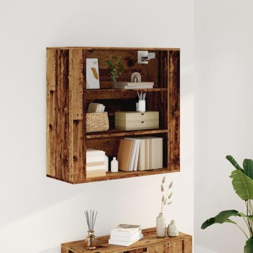 EMYRLXQW Schränke & Aufbewahrungs-Hängeschrank Old Wood 80x33x80 cm Holzwerkstoff