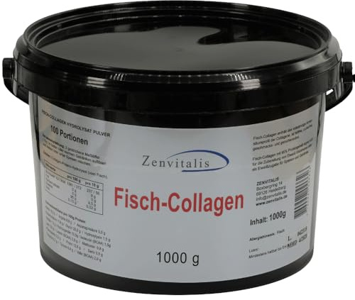 Fischkollagen Hydrolysat – Marine Kollagen - Zenvitalis Meereskollagen – Neutral im Geschmack (1000g)