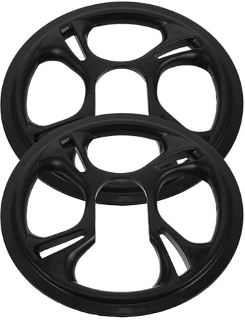 KHBUAB Cache-pédalier 5 Trous 42 Dents en Plastique Noir pour Vélo Tout Terrain et Vélo Fixie, Protection Remplaçable, Lot de 2 Pièces