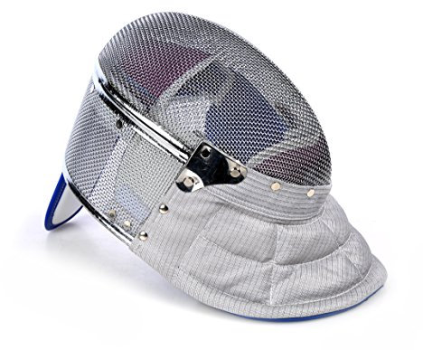 LEONARK Fechten Säbel Maske Armoury Hema Fechthelm CE 350N Zertifizierte National Grade Maske (Grey_Detachable, S)