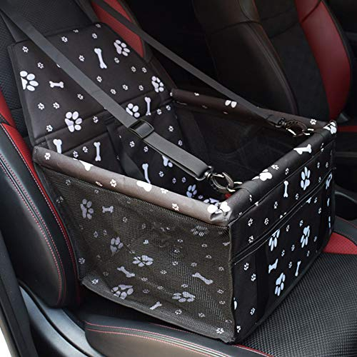 GUOYI® Wasserdicht Atmungsaktiv Haustier Auto Matte - Sicherheit Doppelt Schicht Verdickt Tragen Tasche Reisen Kissen (Fußabdruck)