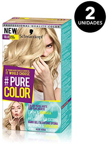 Pure Color de Schwarzkopf Tono 10.0 Angel Blond - 2 uds - Coloración Permamente