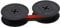 vhbw Farbband Schriftband kompatibel mit Triumph-Adler Gabriele 35 Bondrucker, Nadeldrucker schwarz/rot