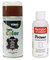 TRG Lederfarbspray 150ml Lederfarbe + Primer & Lederreiniger 100ml für Glattleder | Spray für Schuhe, Kunstleder & Stoffe, starke Deckkraft, viele Farben inkl. Metallic (london tan 373/48)