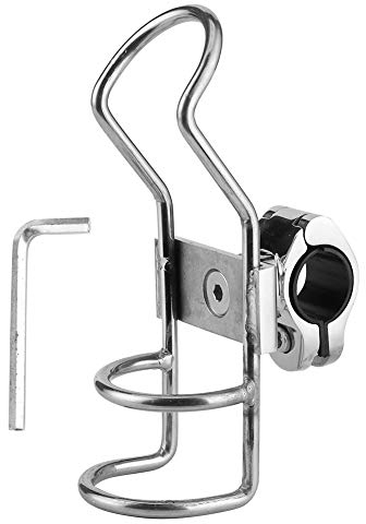 Terisass 1 Pezzi Porta canne da Pesca in Acciaio Inox Porta canne da Pesca/Supporto per rastrelliera su Guida Morsetto su portacanna per Barca da Pesca Kayak Marino 26mm 32mm