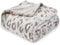 SOCHOW Flanell Fleecedecke mit 3D-Leopardenmuster, leichte, superweiche, gemütliche Plüsch-Bettdecke/Sofadecke 150 x 200 cm, Braun Leopard