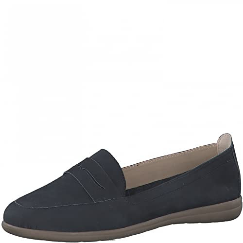 Jana Femme 8-8-24600-28-855 Mocassin, Navy Structure, 40 EU