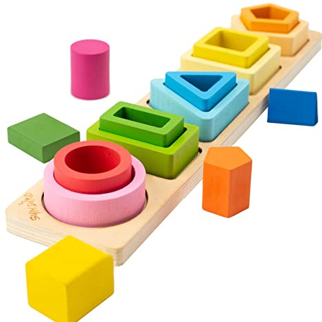 Symdiro Montessori Toys for 1-3 Year Old Boys & Girls, Sensory Learning Set