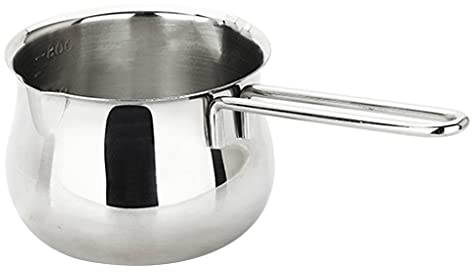 Sauciere Kleiner Edelstahl-Milchkochen-Sauce-Pan-Toten-Kocher Sauciere mit Salatdressing
