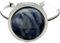 Ring Verstellbar,Cabochon Sodalith Stein Natürliche Kristall Vintage Verstellbare Ringe Einfache Mode Offene Ringe Stapelbar Reiki Balance Fingerringe Schmuck Hochzeitsgeschenk Für Damen Männer